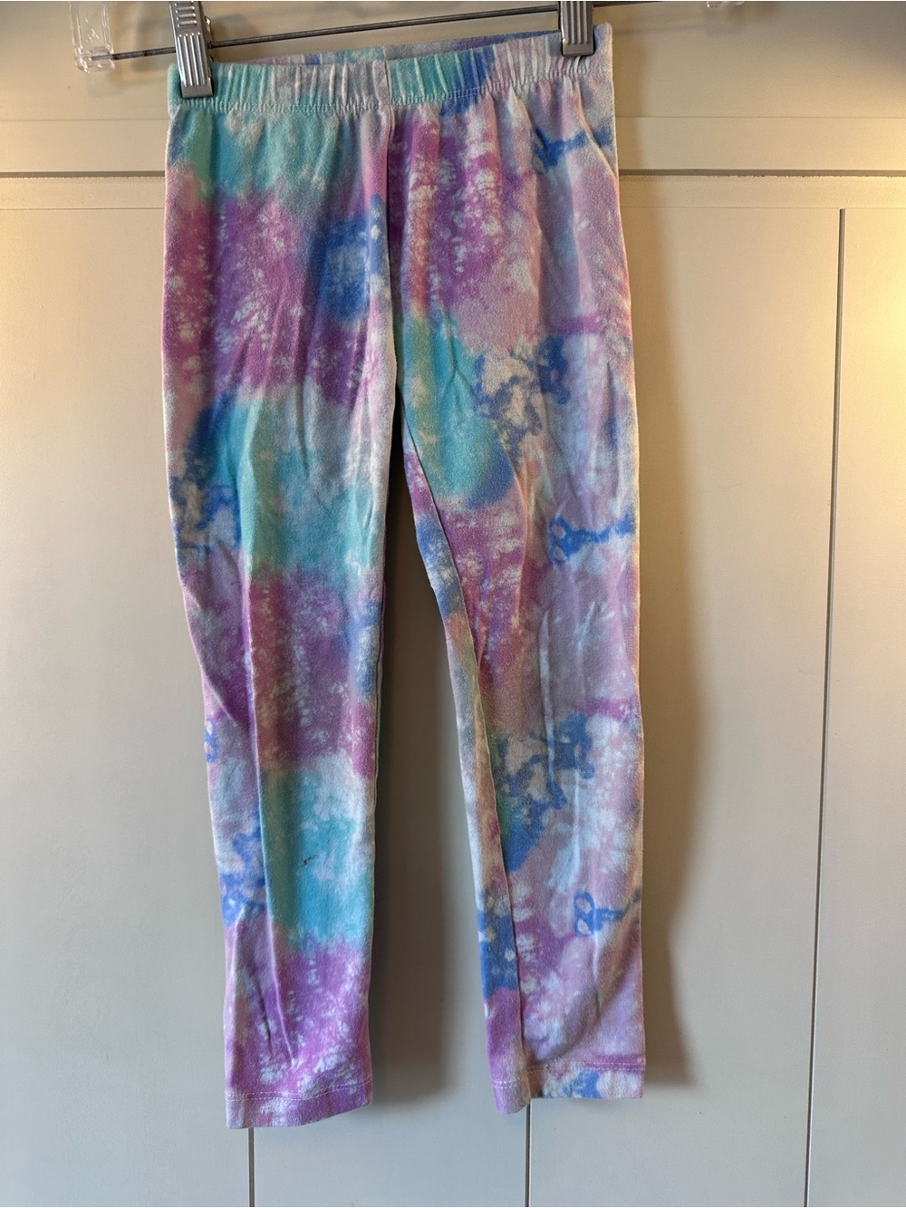 Cat & Jack Pastel Tie-Dye Velour Pajama Bottoms - Purple, Blue, Pink